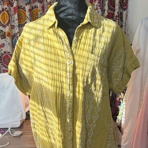 Sonoma Mustard Short Sleeve Shirt